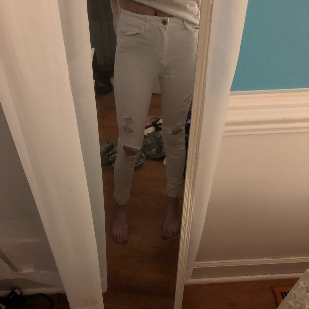 Hollister White Jeans